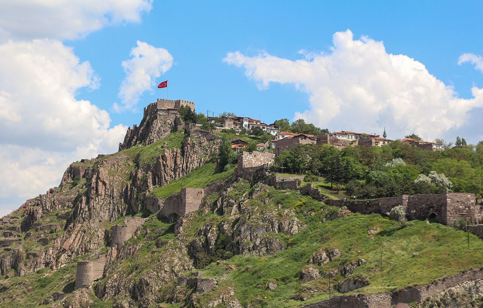 Ankara Castle on its rocky hill above the old town