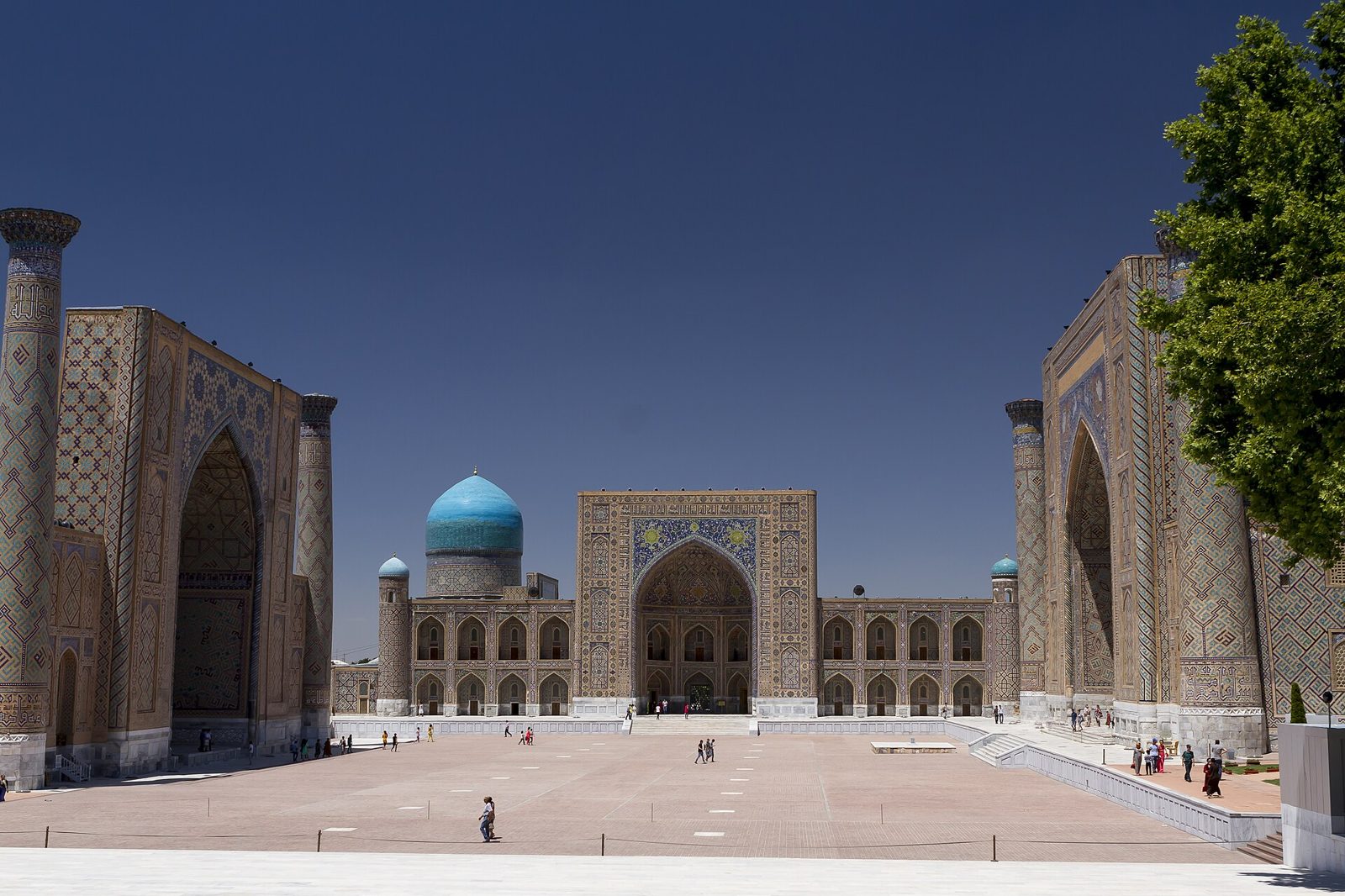 The three madrasas of Registan Square in Samarkand