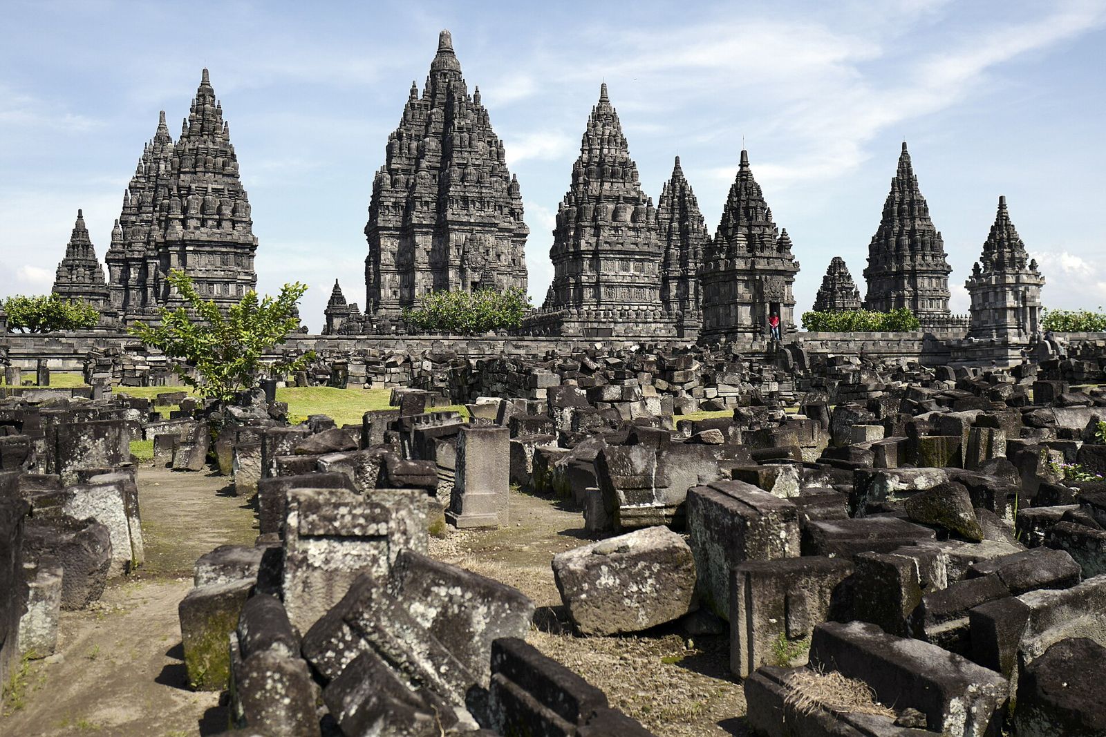 Prambanan temple complex on an outing from Yogyakarta